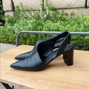 COLE HAAN Grand Series Leather Vania Slingback Shoes Pumps Black Size 8B